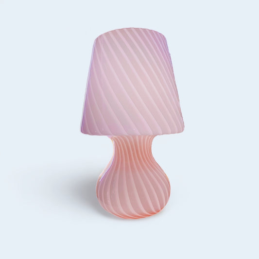 Murano Mushroom Lamp XL in Pink