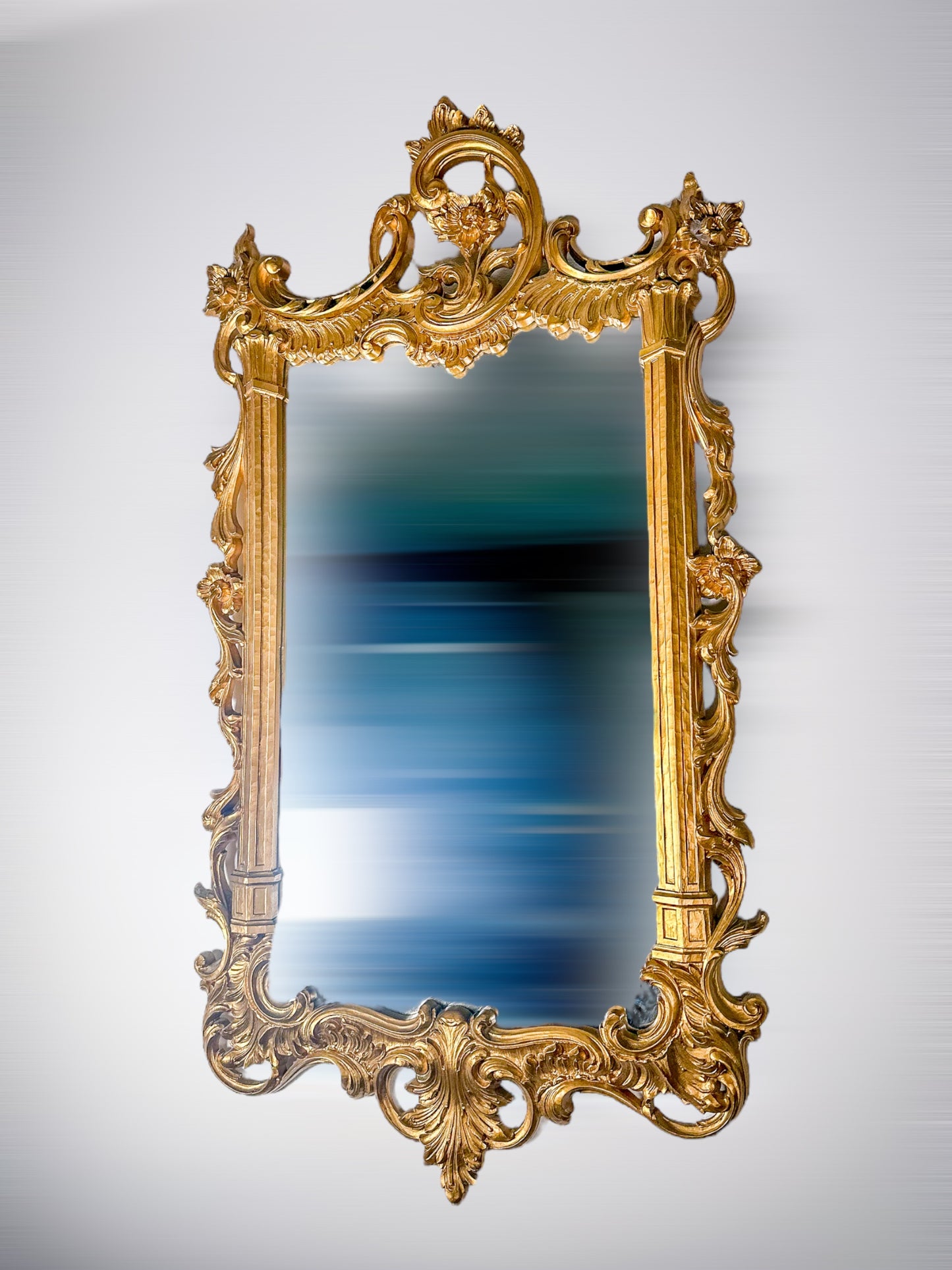 Gold Vintage Gilded Baroque Mirror