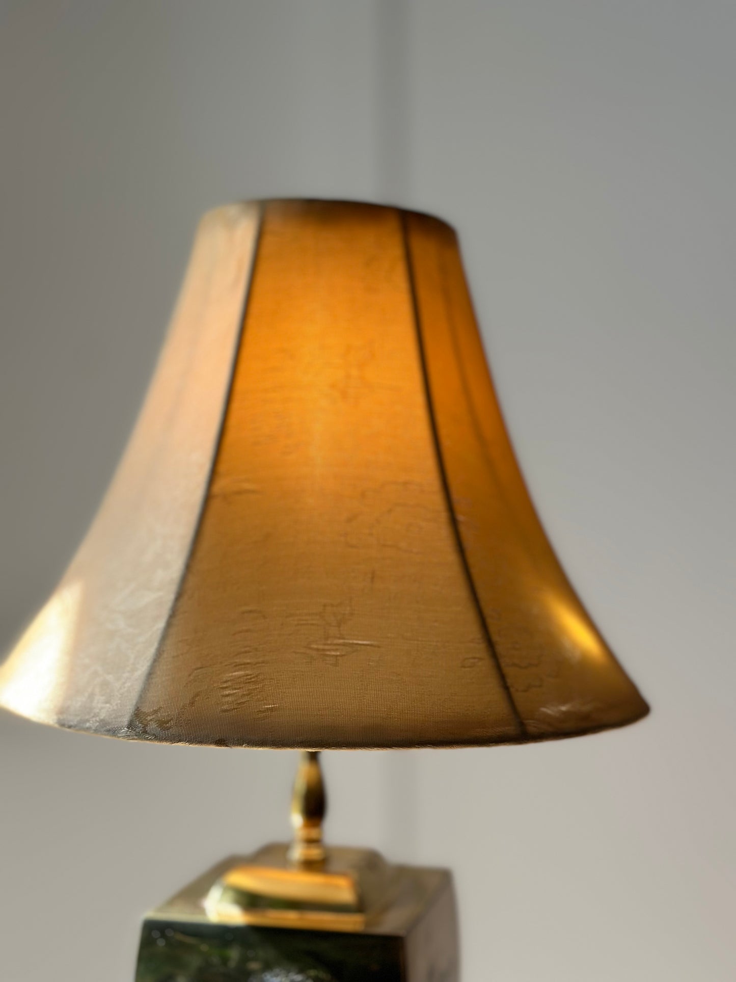 Vintage Brass Chinoiserie Gold Lamp