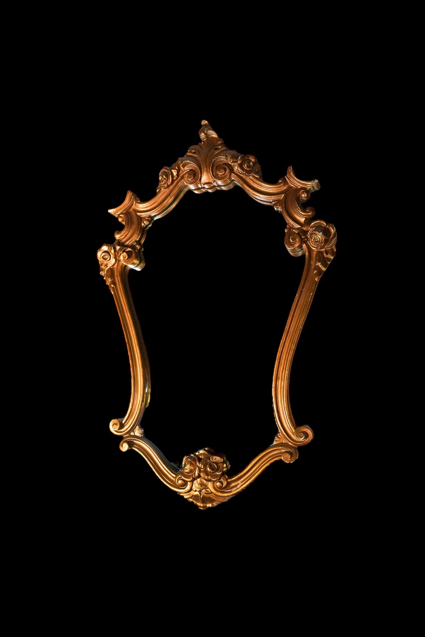 1970 Italian Baroque Gold Vintage Mirror