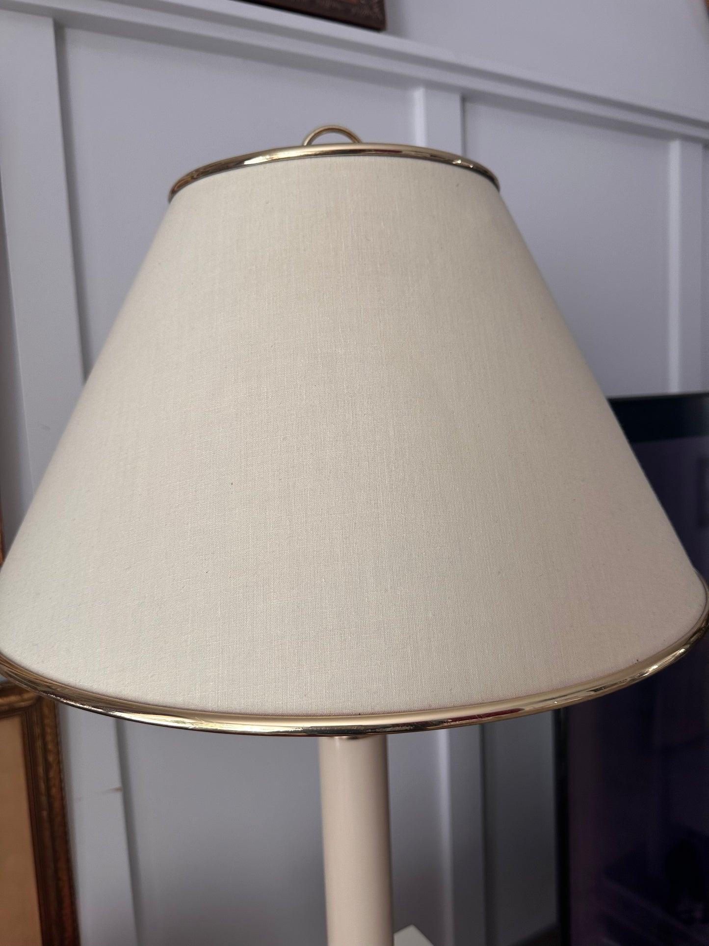 Classic Vintage Taupe Cream Lamp