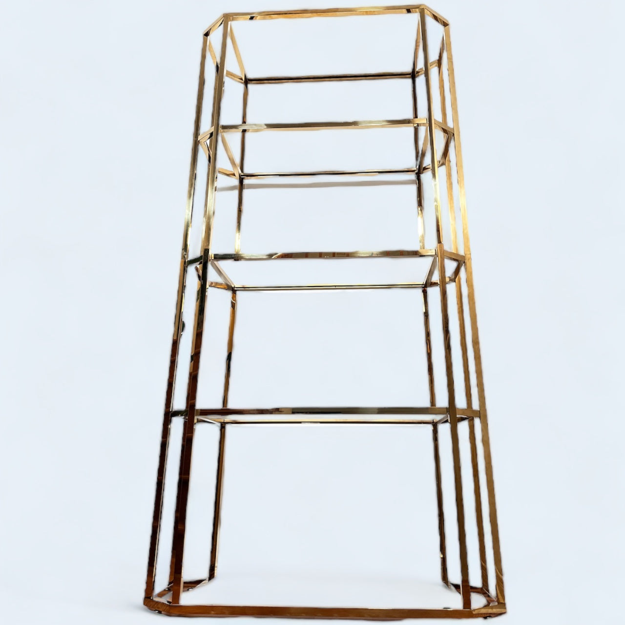 The Mammoth - Extra Large Golden Brass Bookshelf NEW