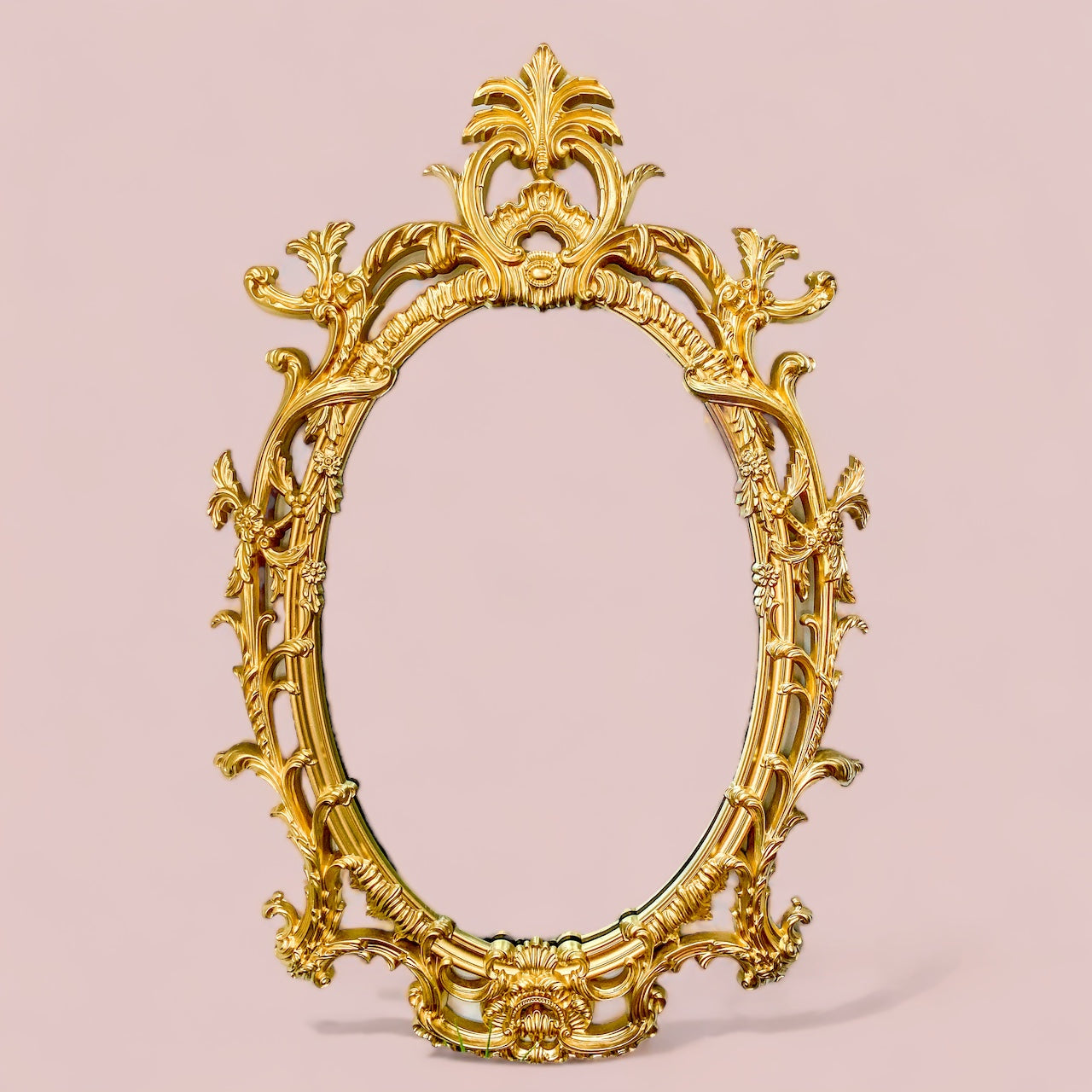 Large Italien Gold Gilt Wood Mirror