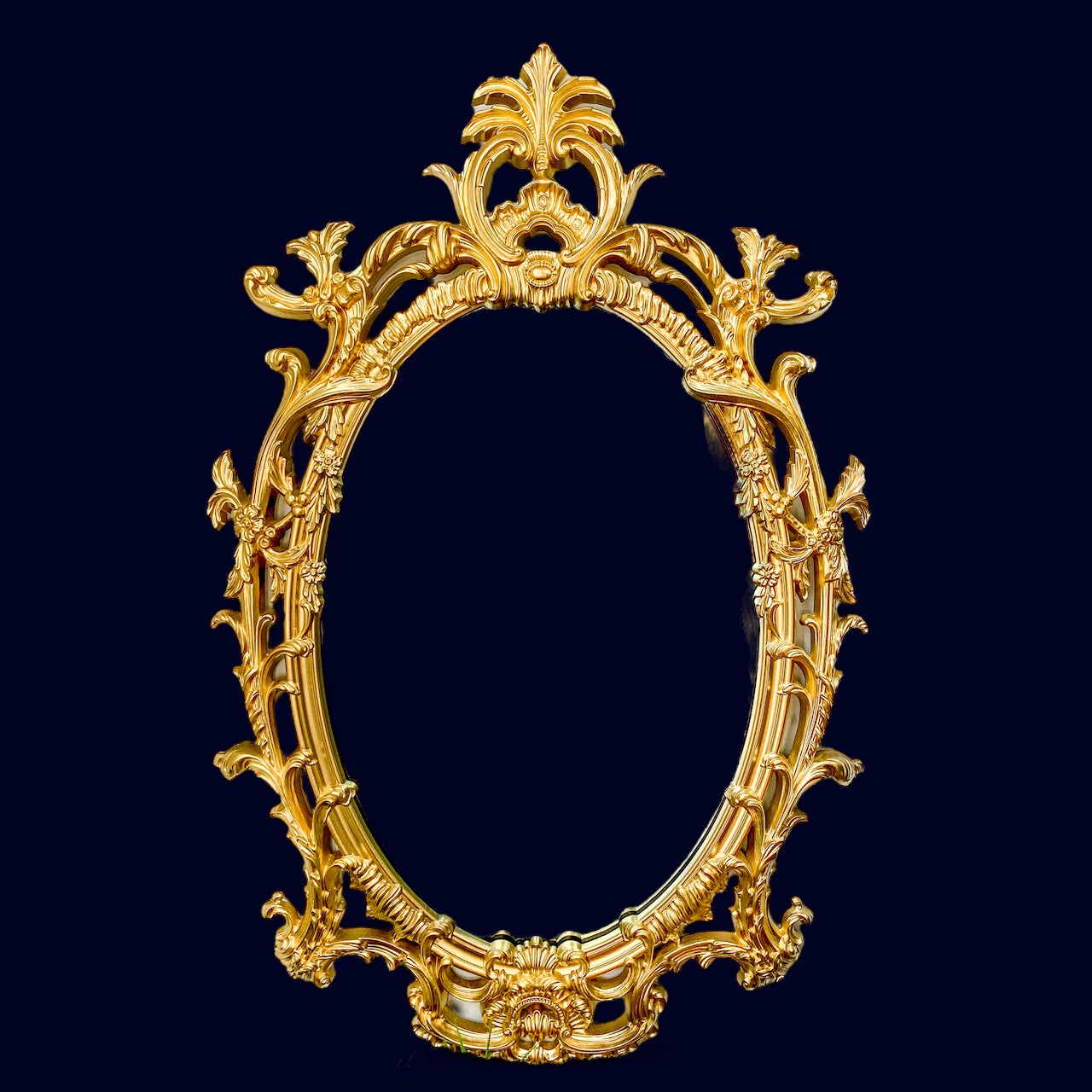 Large Italien Gold Gilt Wood Mirror